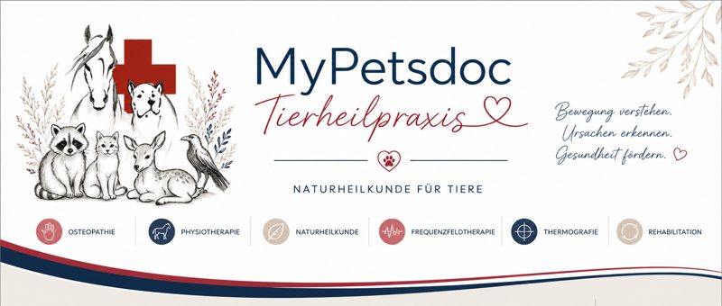 MyPetsdoc Tierheilpraxis – Naturheilkunde für Tiere: Osteopathie, Physiotherapie, Naturheilkunde, Frequenzfeldtherapie, Thermografie, Rehabilitation